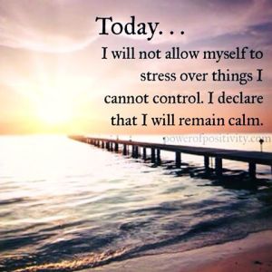 stress remain calm
